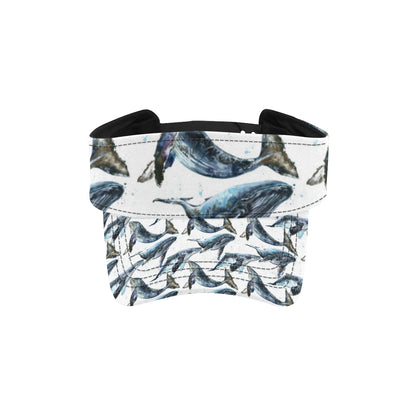 Blue Whale Pattern Print Design 03 Unisex Sun Visor