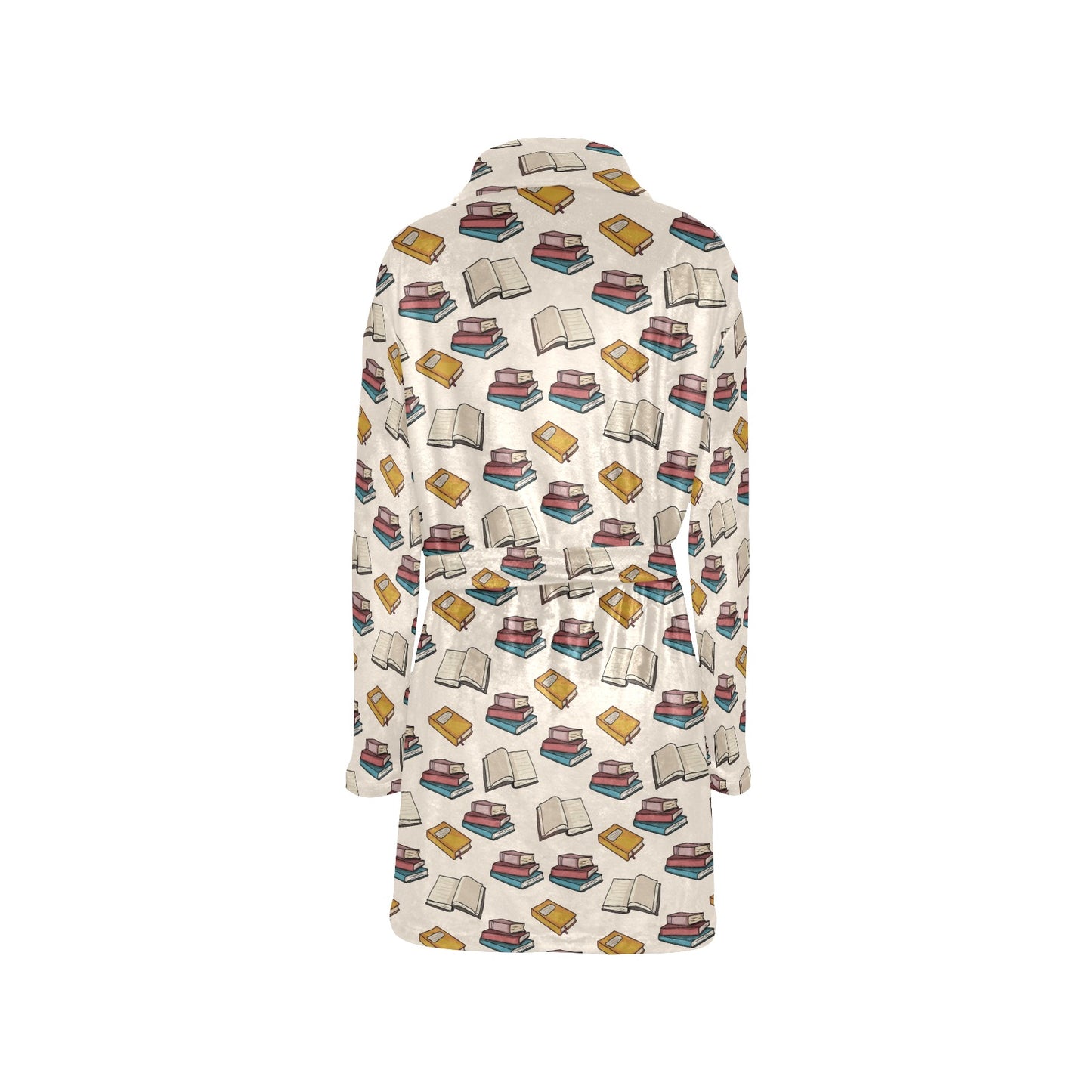 Book Pattern Print Design 04 Women's Fleece Robe