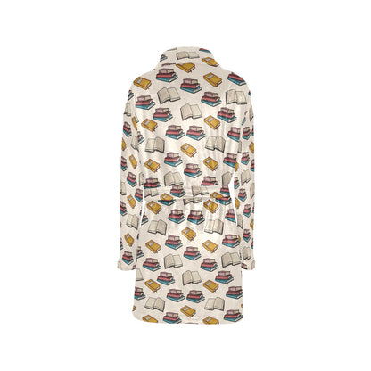 Book Pattern Print Design 04 Women's Fleece Robe