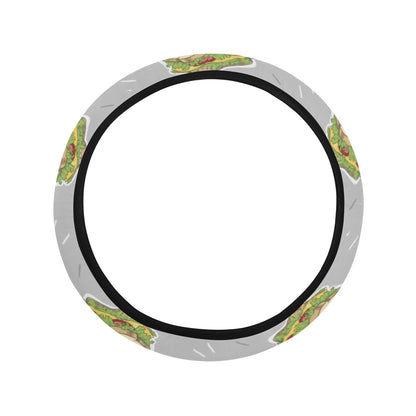 Sandwich Print Design LKS304 Steering Wheel Cover with Elastic Edge