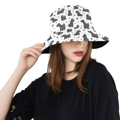 Scottish Terriers Print Design LKS3015 Unisex Bucket Hat