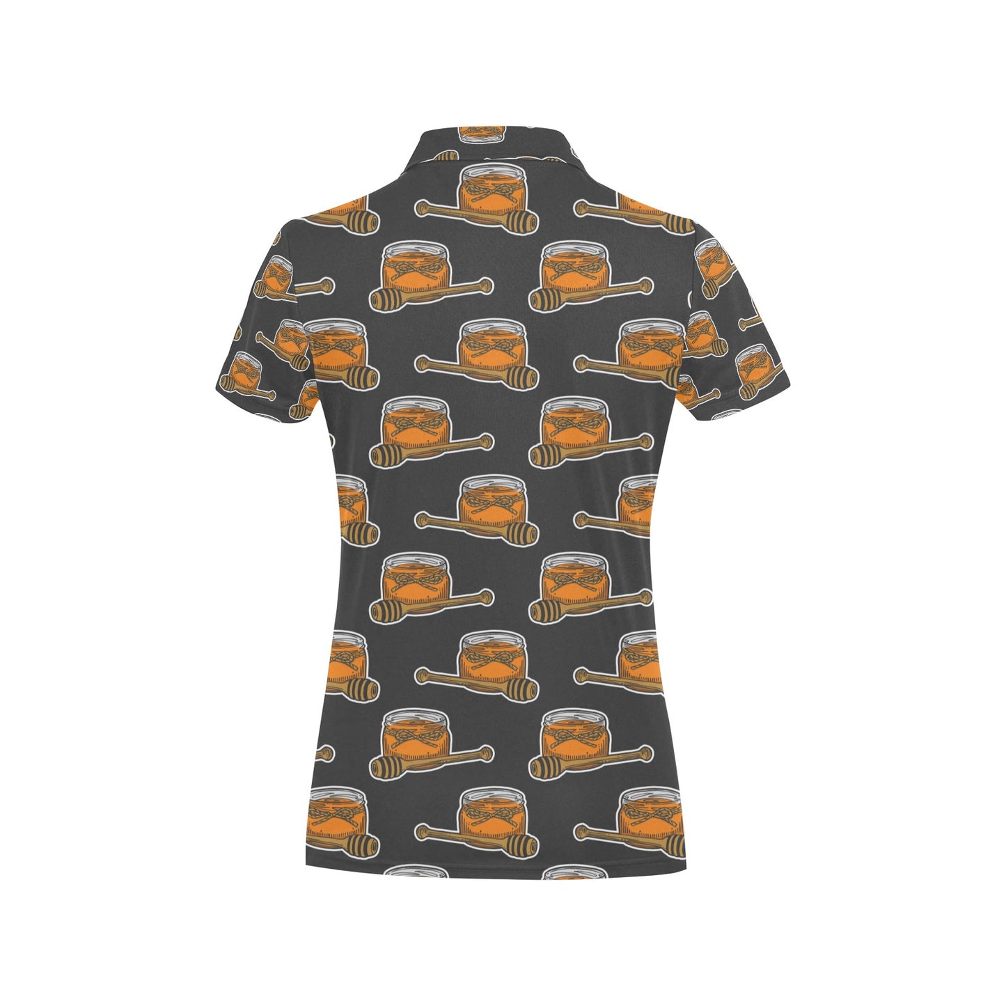 Honey Bee Print Design LKS305 Women's Polo Shirt