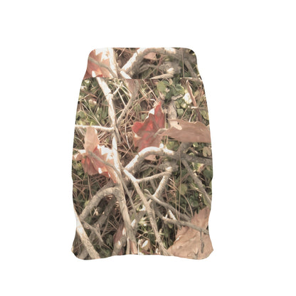 Camouflage Realistic Tree Authumn Print 17" Golf & Pickleball Skort with Pockets