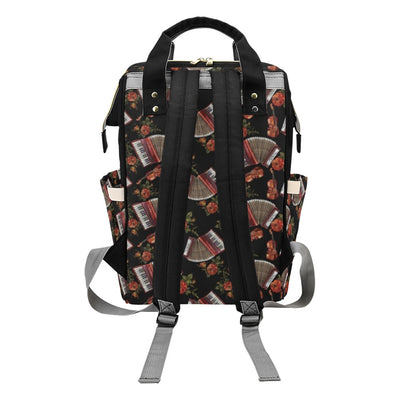 Accordion Print Design LKS403 Diaper Bag Backpack