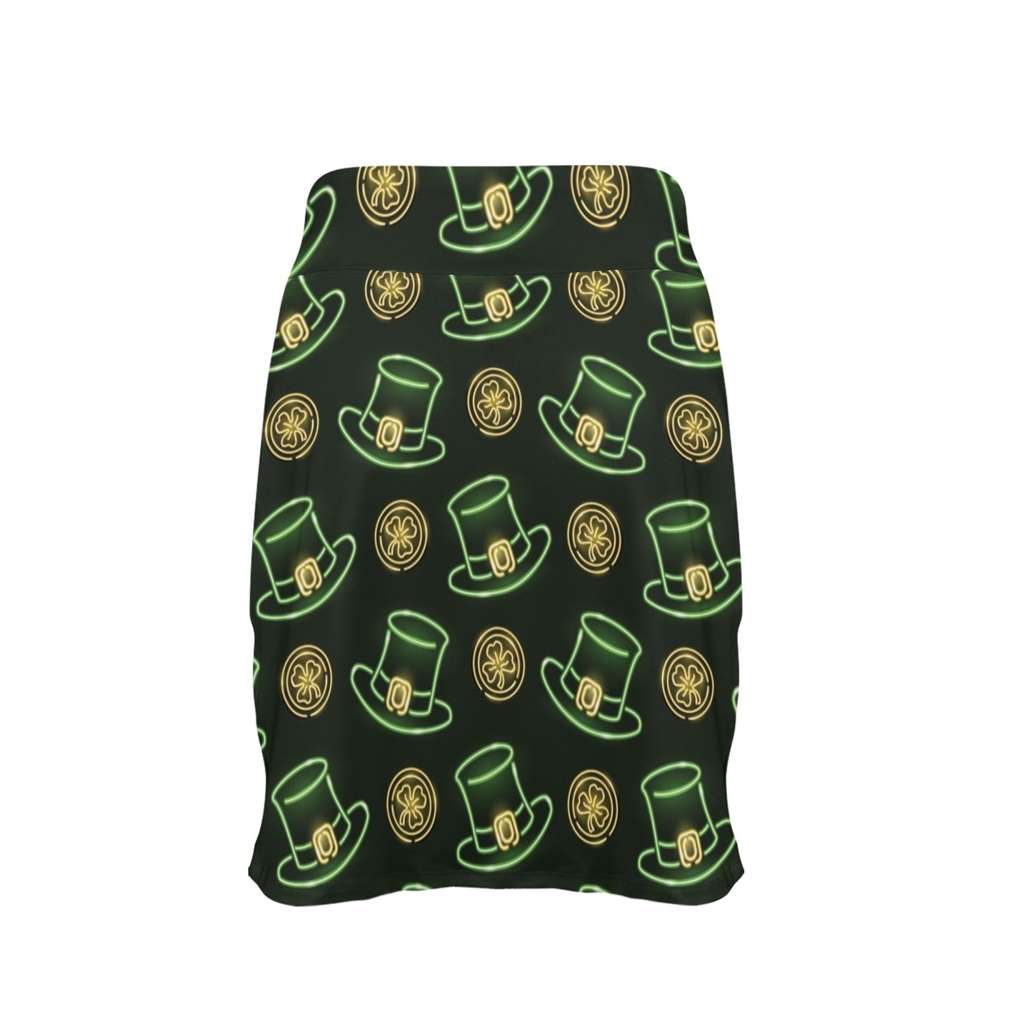 St Patricks Day Print Design LKS308 17" Golf & Pickleball Skort with Pockets
