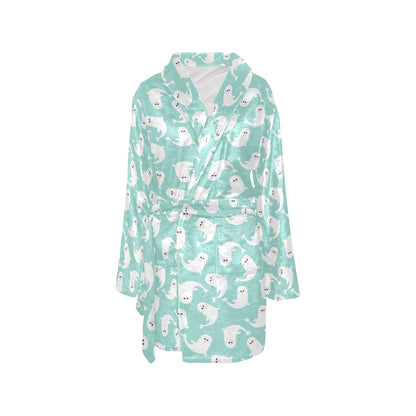 Sea Lion Print Design LKS401 Women's Fleece Robe