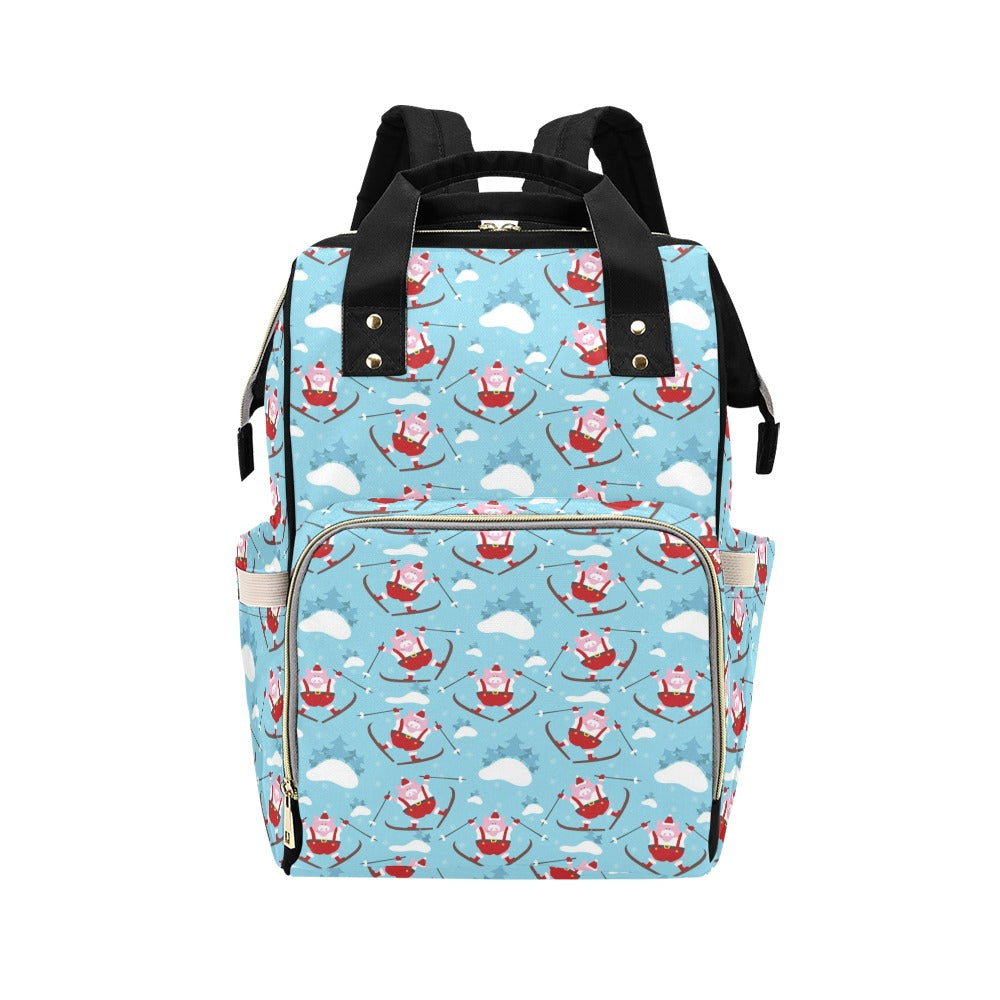 Ski Print Design LKS309 Diaper Bag Backpack