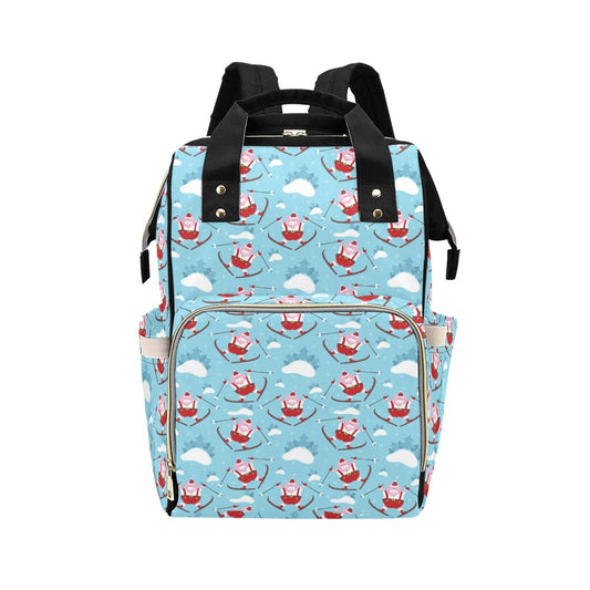 Ski Print Design LKS309 Diaper Bag Backpack