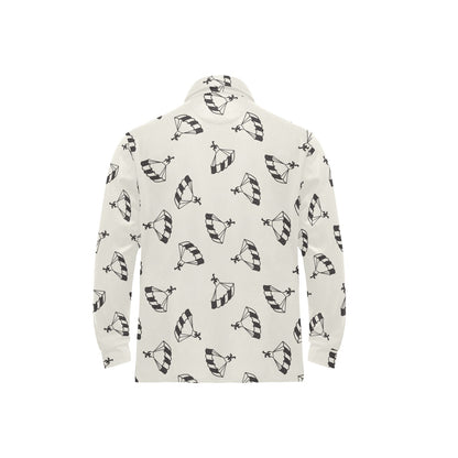 Skydiver Print Design LKS301 Long Sleeve Polo Shirt For Men's