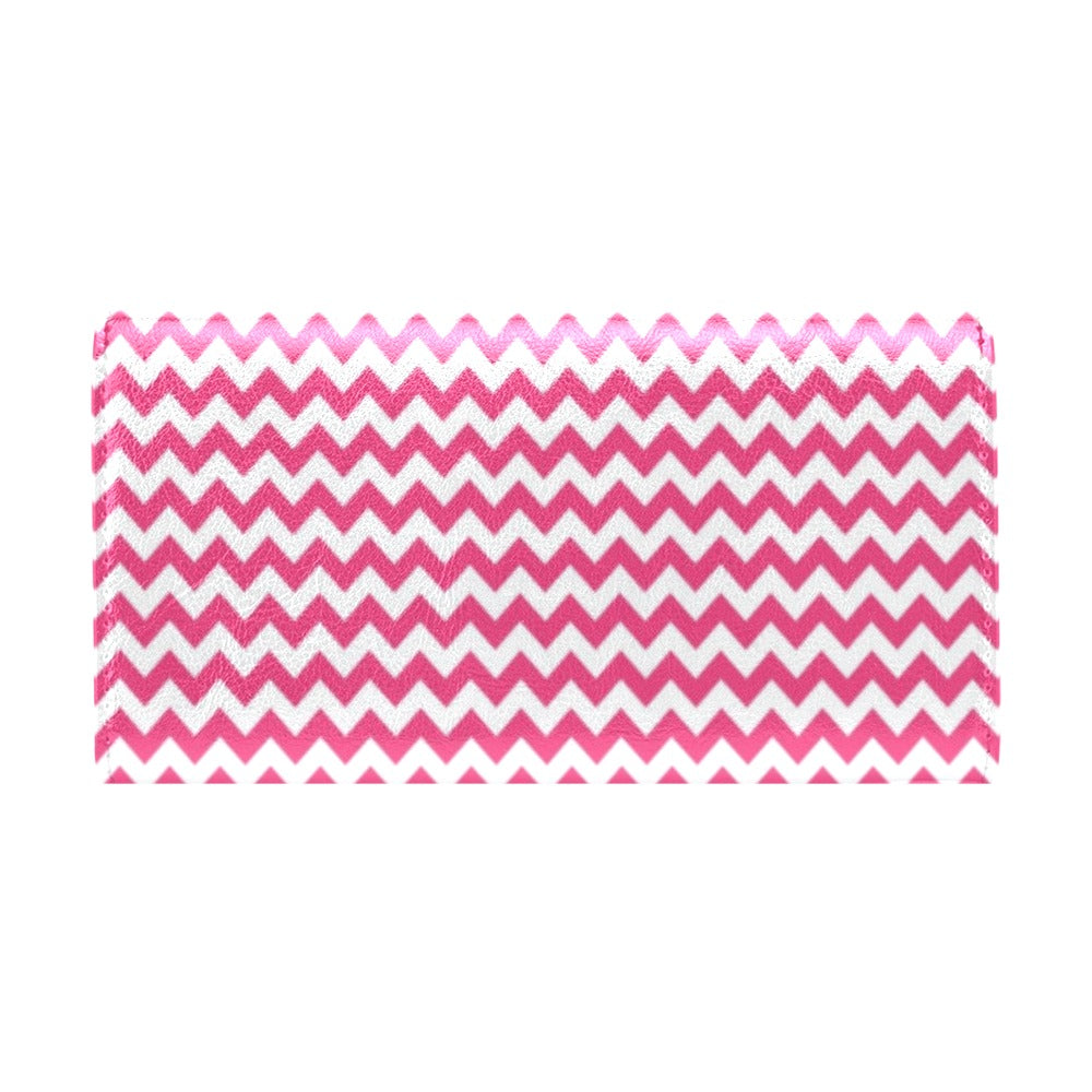 Chevron Print Design LKS402 Women's Trifold Wallet