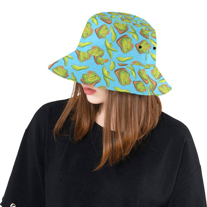Sandwich Avocado Print Design LKS306 Unisex Bucket Hat