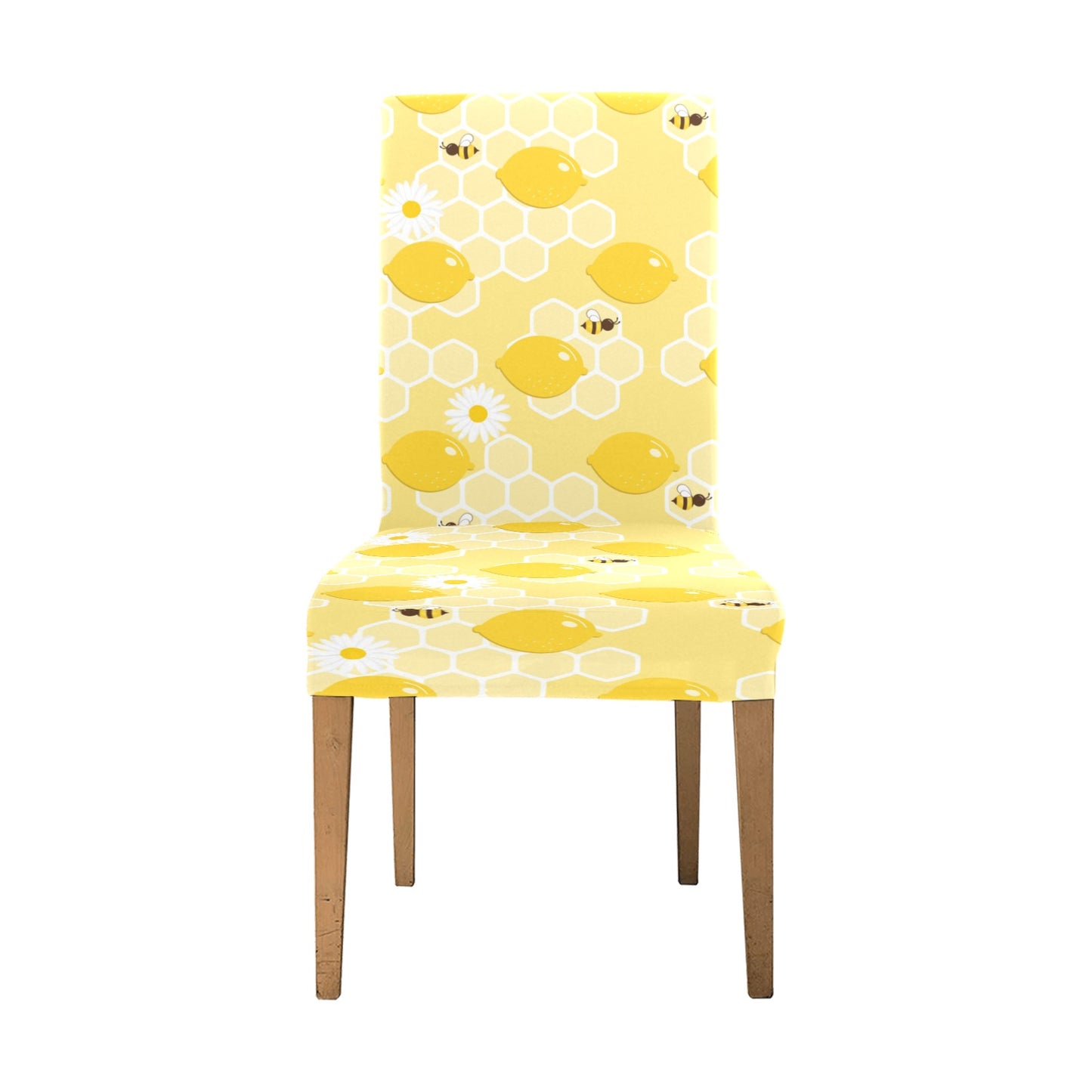Honey Bee Honeycomb Print Design LKS3010 Dining Chair Slipcover