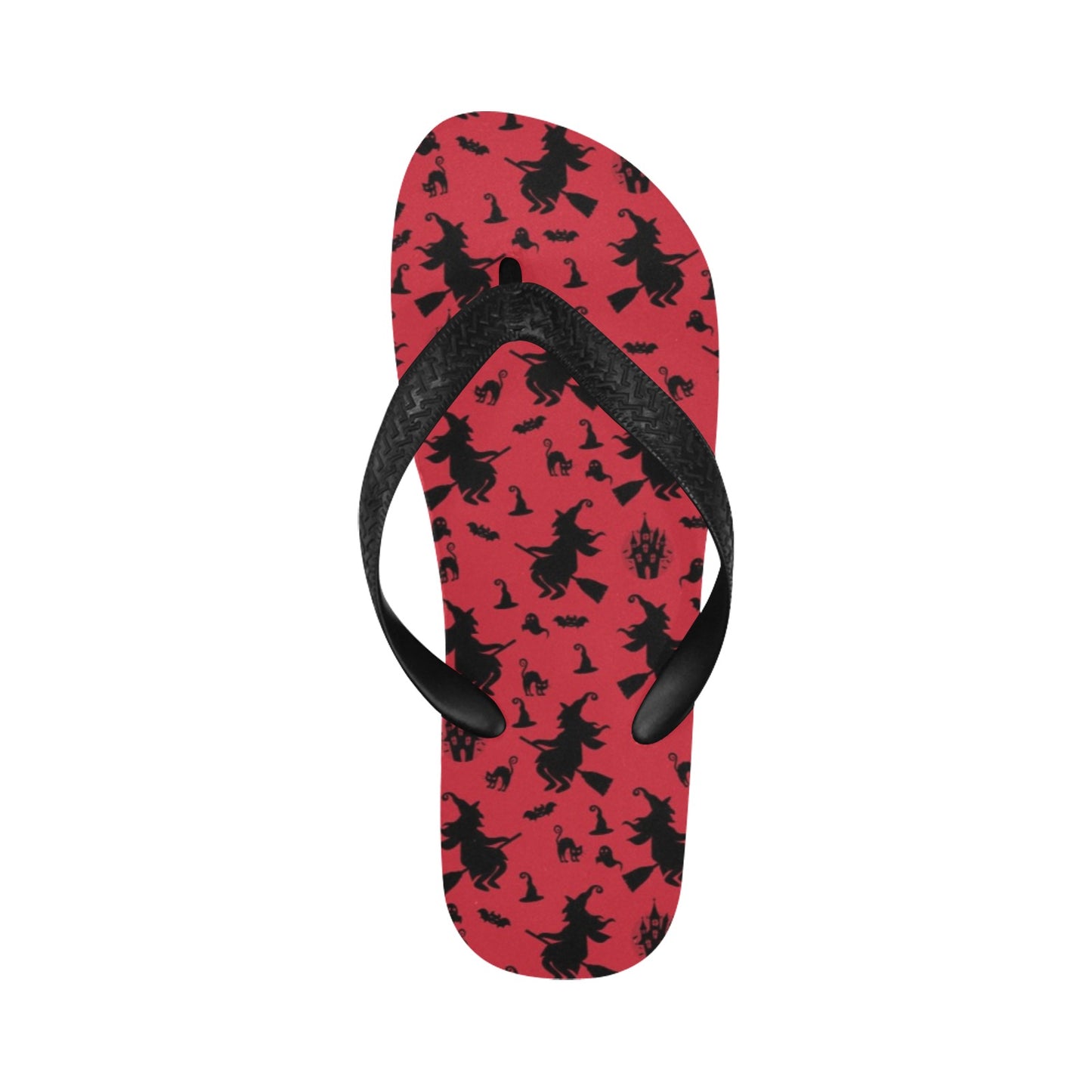 Witch Print Design LKS303 Flip Flops