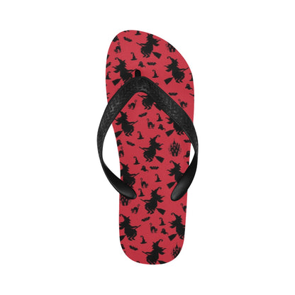 Witch Print Design LKS303 Flip Flops