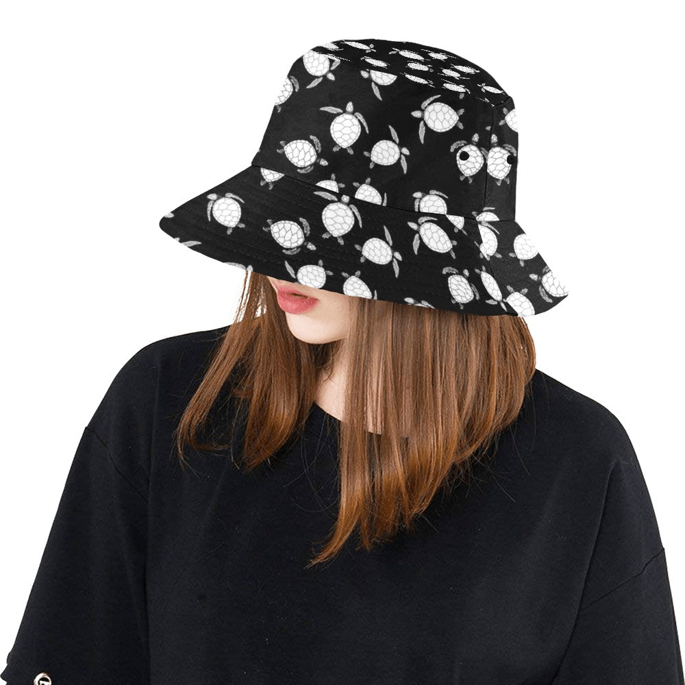 Sea Turtle Print Design LKS303 Unisex Bucket Hat