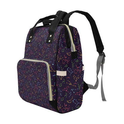 Zodiac Print Design LKS301 Diaper Bag Backpack
