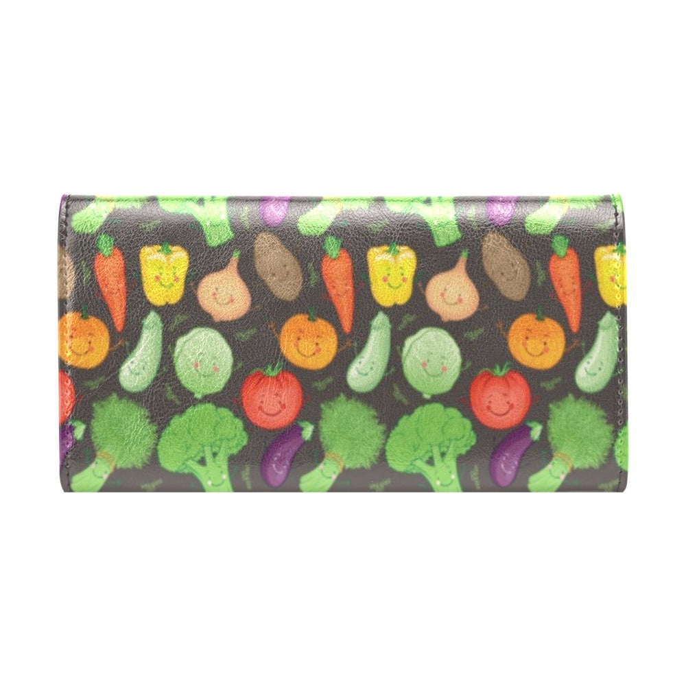 Vegan Funny Themed Design Print Women's Trifold Wallet