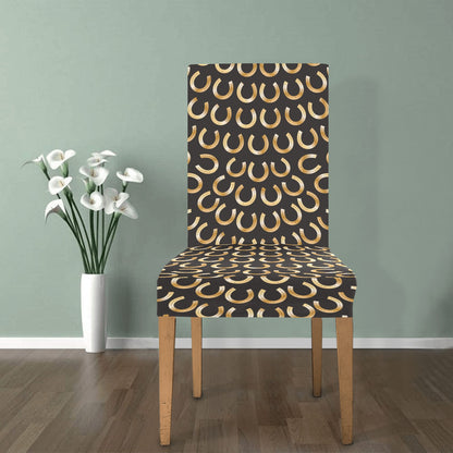 Horseshoe Print Design LKS304 Dining Chair Slipcover