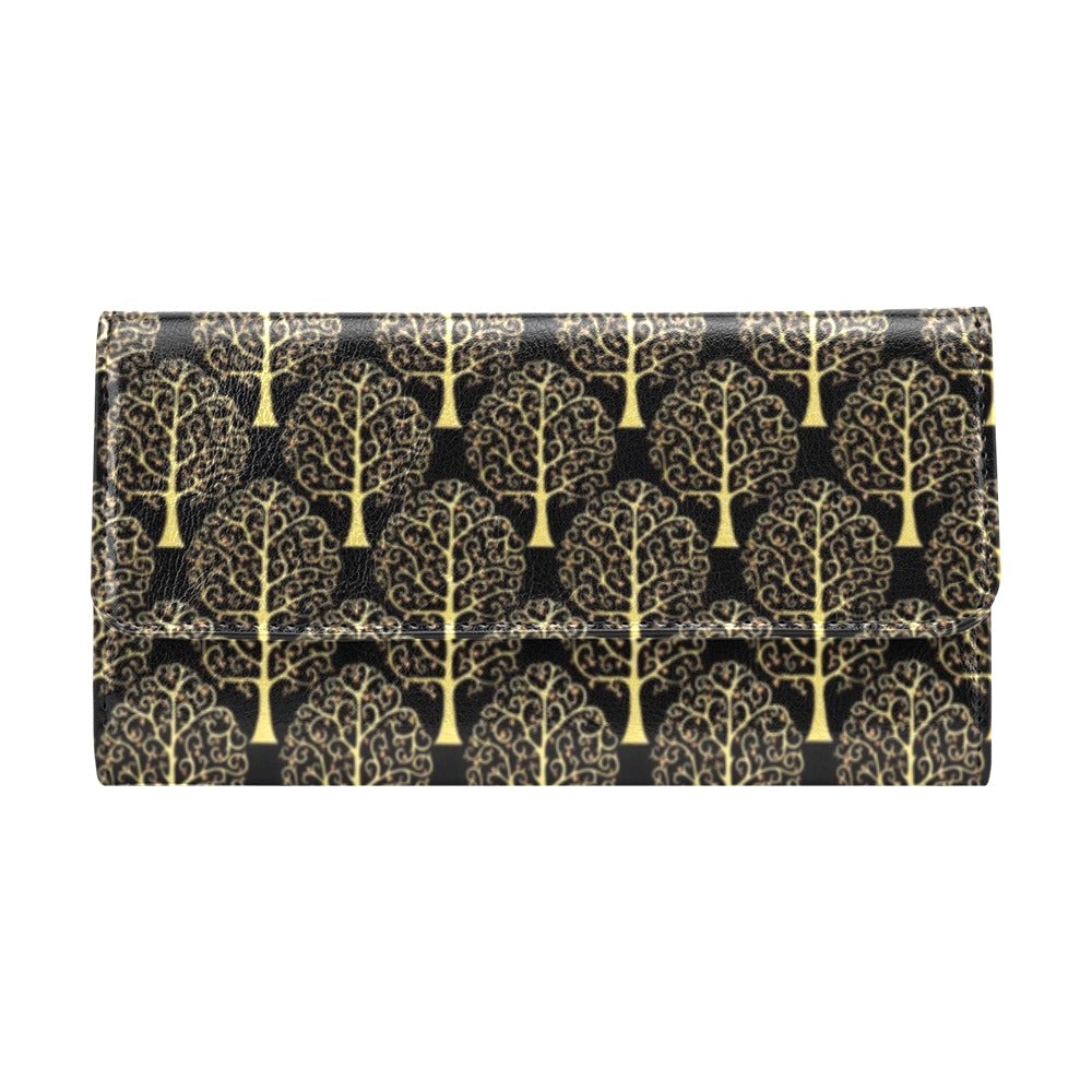 Tree Of Life Print Design LKS302 Women's Trifold Wallet