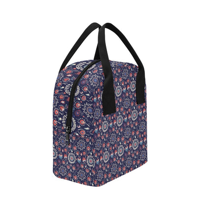 Suzani Print Design LKS305 Insulated Lunch Bag