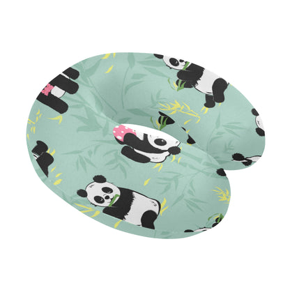 Panda Pattern Print Design A05 U-Shaped Travel Neck Pillow