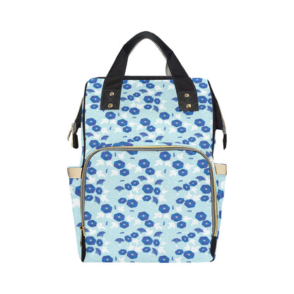 Morning Glory Pattern Print Design MG07 Diaper Bag Backpack
