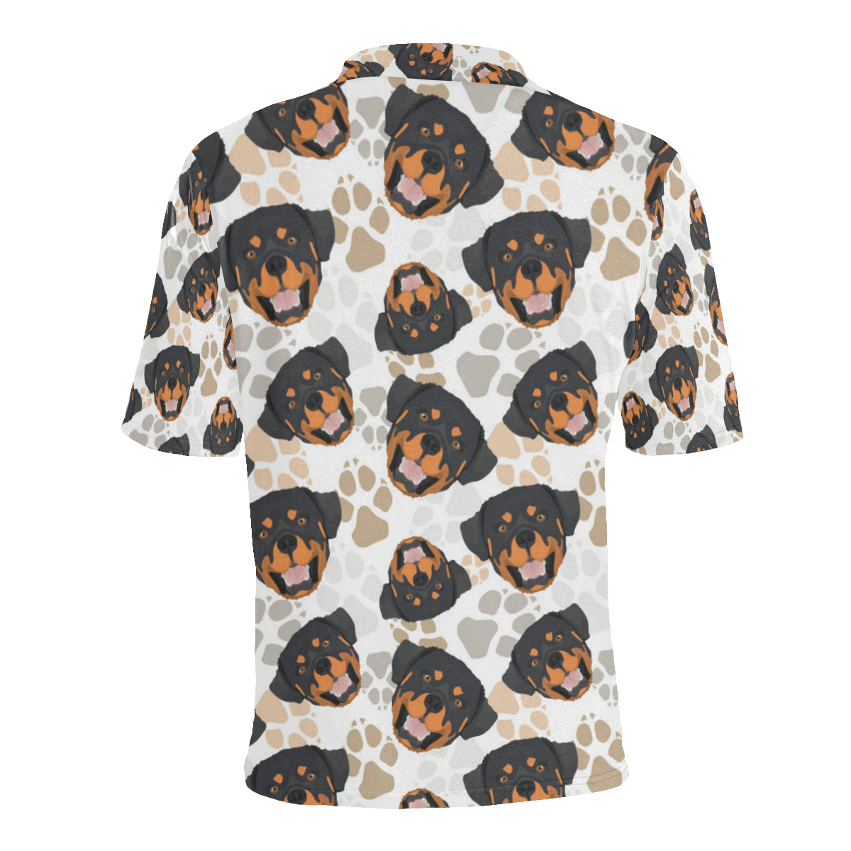 Rottweiler Pattern Print Design A03 Men Polo Shirt