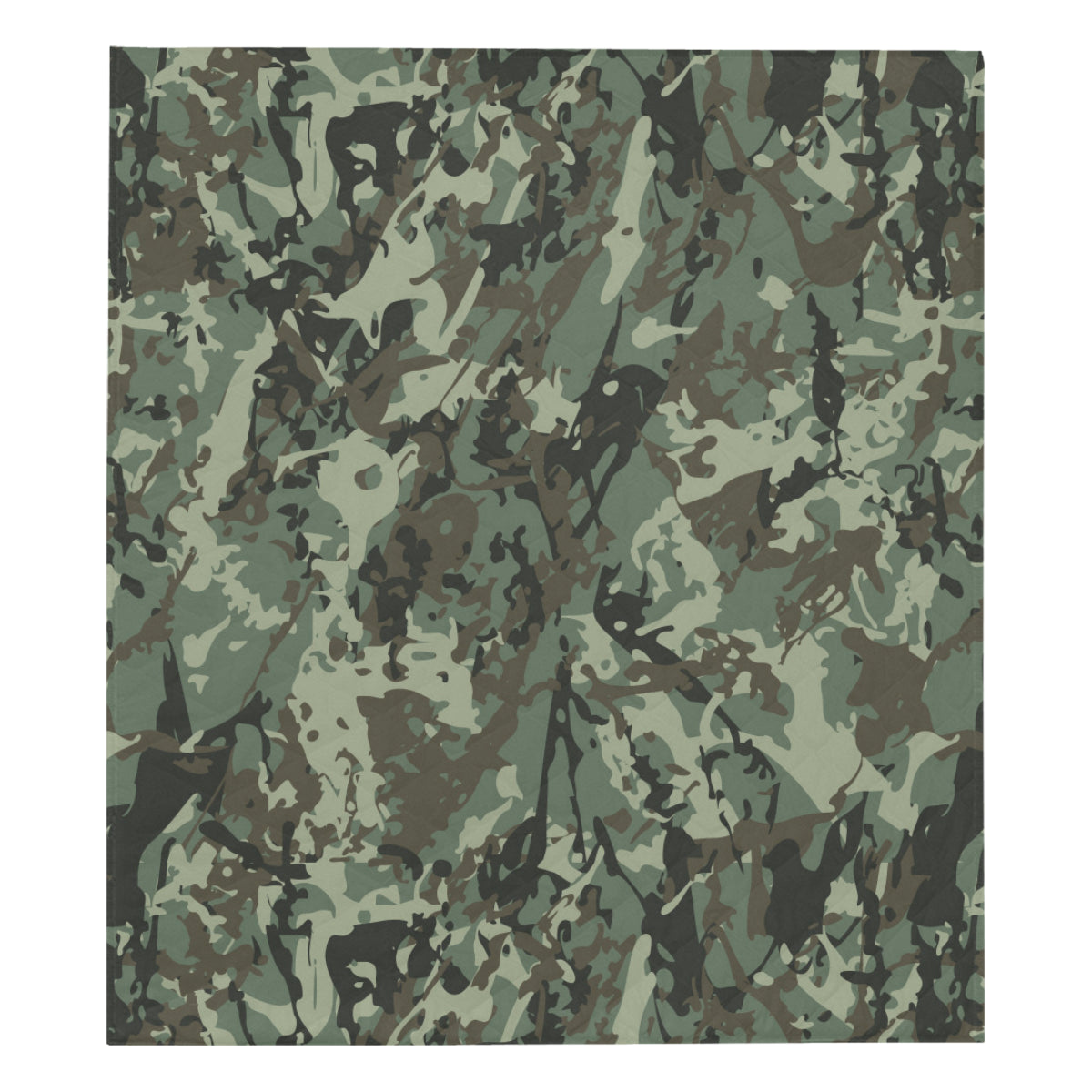 Camouflage Pattern Print Design 06 Premium Quilt