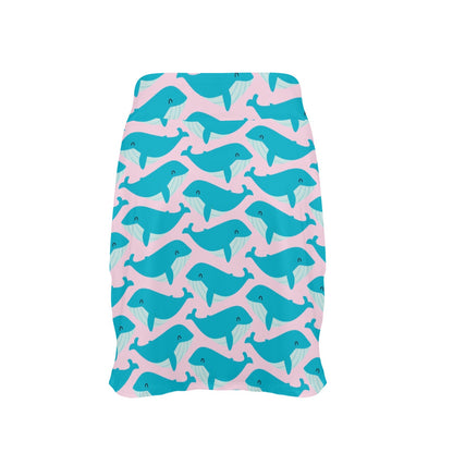 Whale Print Design LKS302 17" Golf & Pickleball Skort with Pockets