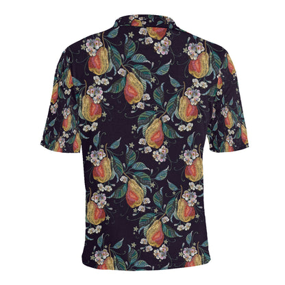 Pear Pattern Print Design PE02 Men Polo Shirt
