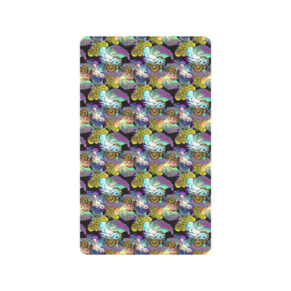Unicorn With Wings Print Pattern Rubber Doormat