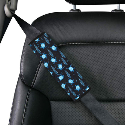 Sea Turtle Print Design LKS3013 Car Seat Belt Cover