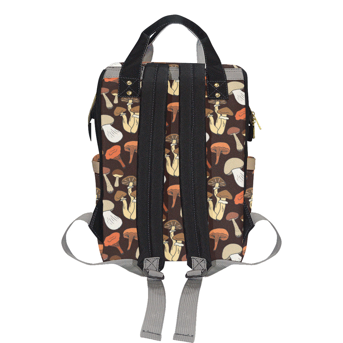 Mushroom Pattern Print Design A05 Diaper Bag Backpack