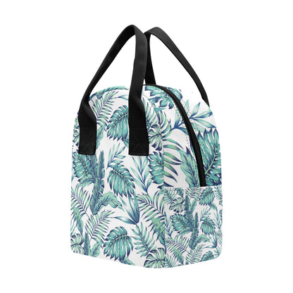 Pattern Tropical Palm Leaves Insulated Lunch Bag