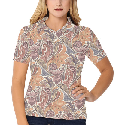 Boho Pattern Print Design 03 Women's Polo Shirt
