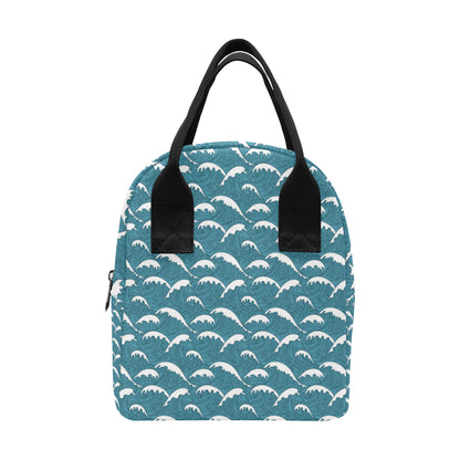 Surf Wave Tribal Design Insulated Lunch Bag