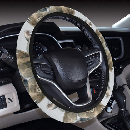 Walrus Print Design LKS401 Steering Wheel Cover with Elastic Edge