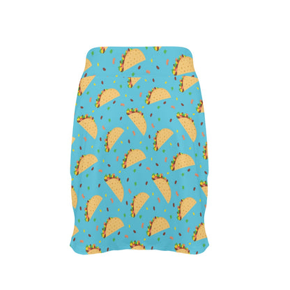 Taco Print Design LKS303 17" Golf & Pickleball Skort with Pockets