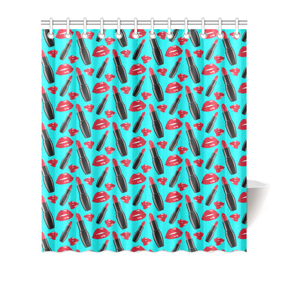 Lipstick Pattern Print Design LT02 Shower Curtain