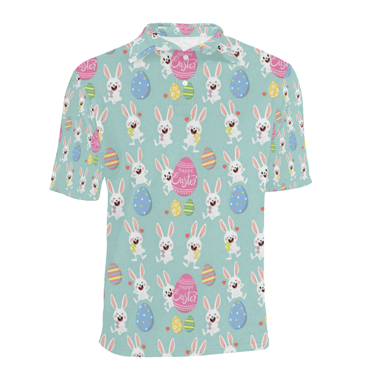 Easter Eggs Pattern Print Design RB014 Men Polo Shirt