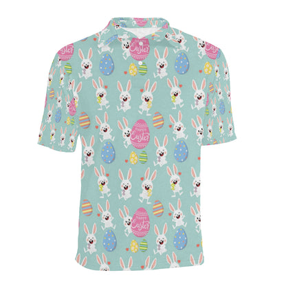 Easter Eggs Pattern Print Design RB014 Men Polo Shirt
