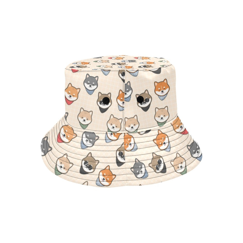 Shiba Inu Print Design LKS3010 Unisex Bucket Hat