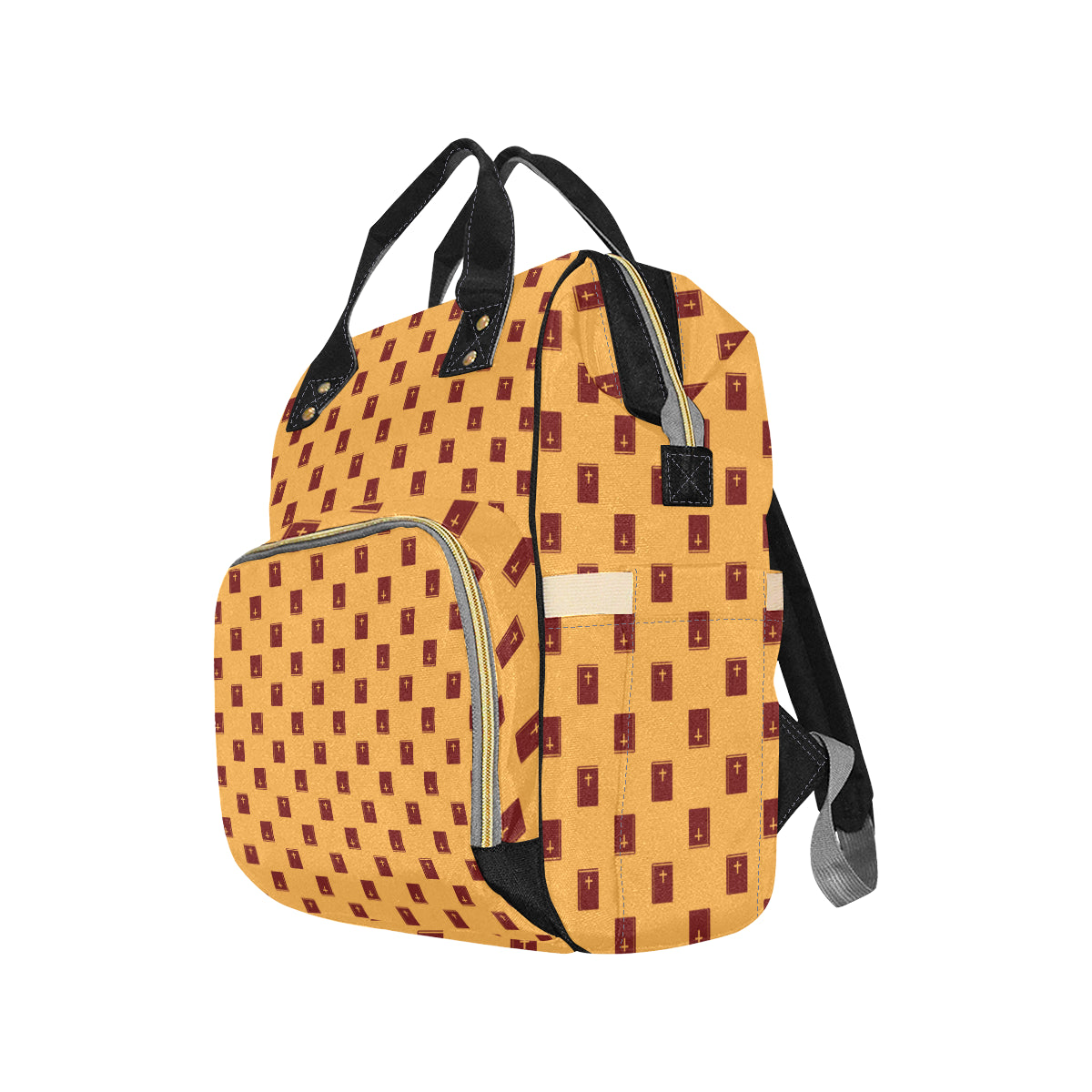 Bible Pattern Print Design 05 Diaper Bag Backpack