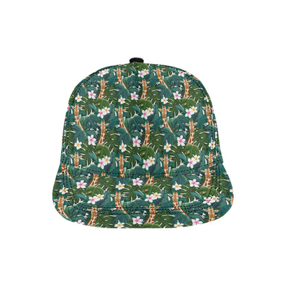 Giraffe Jungle Design Print Snapback Cap