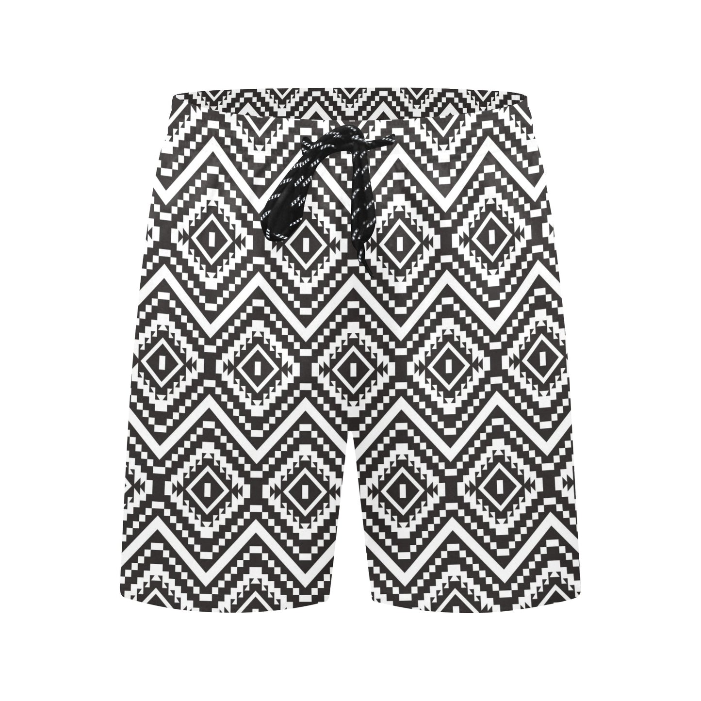 Tribal Pattern Print Design LKS303 Men's Swim Trunks Beach Shorts