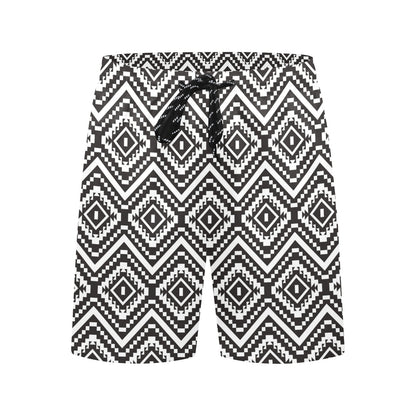 Tribal Pattern Print Design LKS303 Men's Swim Trunks Beach Shorts