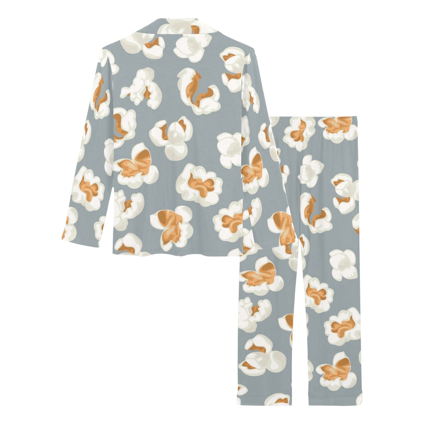 Popcorn Pattern Print Design A05 Women's Long Pajama Set