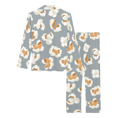 Popcorn Pattern Print Design A05 Women's Long Pajama Set