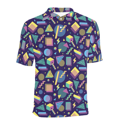 Geometric Print Design LKS401 Men Polo Shirt