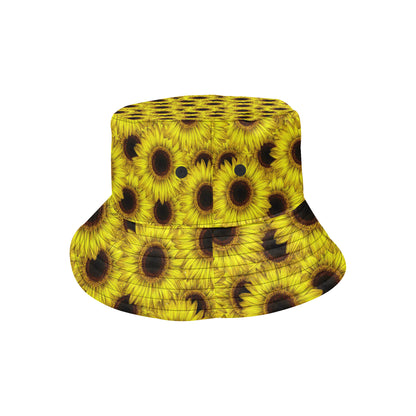 Sunflower Pattern Print Design SF011 Unisex Bucket Hat
